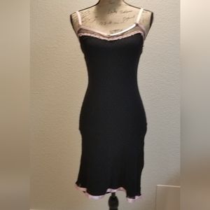VINTAGE BETSEY JOHNSON Mini Dress with Rosettes and Rhinestones